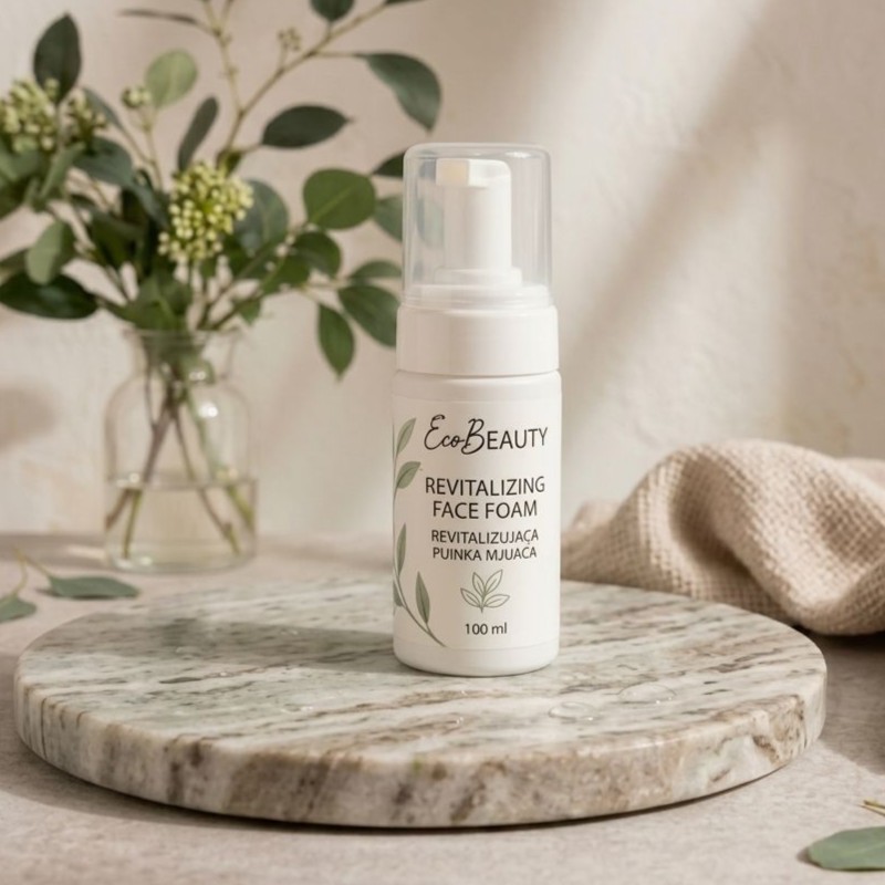 EcoBeauty Rewitalizująca Pianka Myjąca – Energia i Oczyszczanie