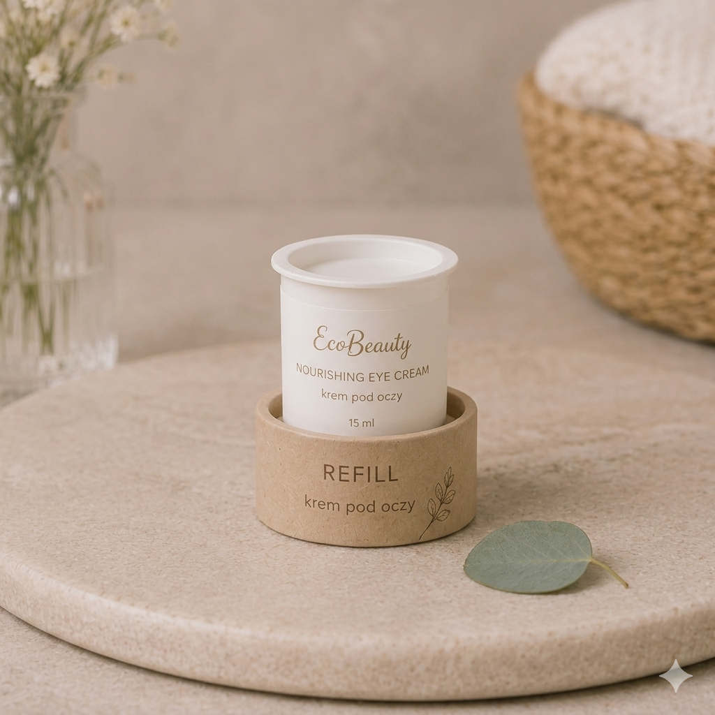 EcoBeauty Pure Glow – Refill odżywczego kremu pod oczy