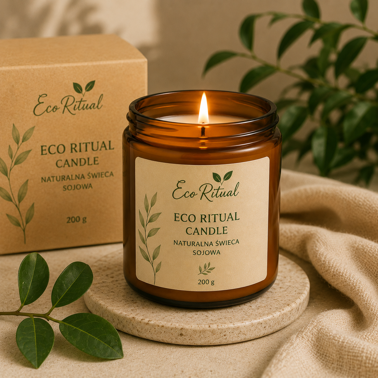 Eco Ritual Candle — Naturalna świeca sojowa